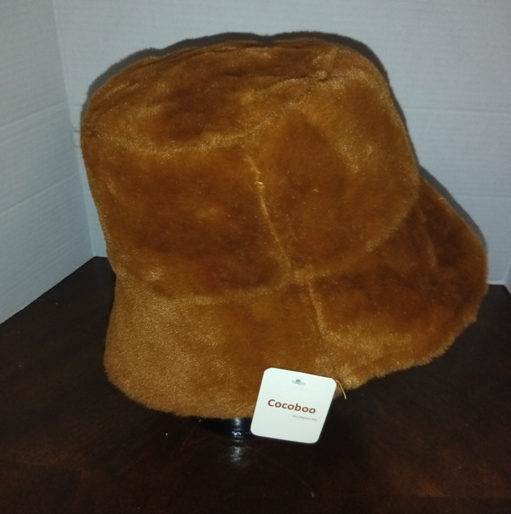 Cocoboo Fuzzy Faux Fur Bucket Hat